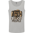 Photography I Shoot People Photographer Mens Vest Tank Top Sports Grey