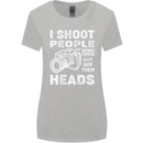 Photography I Shoot People Photographer Womens Wider Cut T-Shirt Sports Grey