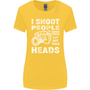 Photography I Shoot People Photographer Womens Wider Cut T-Shirt Yellow