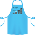 Photography Important Choices Photographer Cotton Apron 100% Organic Turquoise