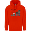 Photography Important Choices Photographer Mens 80% Cotton Hoodie Bright Red