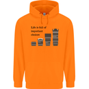 Photography Important Choices Photographer Mens 80% Cotton Hoodie Orange