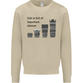 Photography Important Choices Photographer Mens Sweatshirt Jumper Sand
