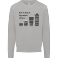 Photography Important Choices Photographer Mens Sweatshirt Jumper Sports Grey