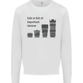 Photography Important Choices Photographer Mens Sweatshirt Jumper White
