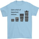 Photography Important Choices Photographer Mens T-Shirt Cotton Gildan Light Blue