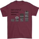 Photography Important Choices Photographer Mens T-Shirt Cotton Gildan Maroon