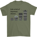 Photography Important Choices Photographer Mens T-Shirt Cotton Gildan Military Green