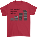 Photography Important Choices Photographer Mens T-Shirt Cotton Gildan Red