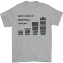 Photography Important Choices Photographer Mens T-Shirt Cotton Gildan Sports Grey