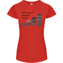 Photography Important Choices Photographer Womens Petite Cut T-Shirt Red