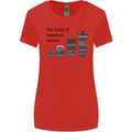 Photography Important Choices Photographer Womens Wider Cut T-Shirt Red