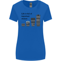 Photography Important Choices Photographer Womens Wider Cut T-Shirt Royal Blue