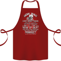Photography Now Wait Photographer Funny Cotton Apron 100% Organic Maroon