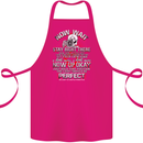 Photography Now Wait Photographer Funny Cotton Apron 100% Organic Pink