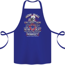 Photography Now Wait Photographer Funny Cotton Apron 100% Organic Royal Blue