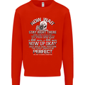 Photography Now Wait Photographer Funny Mens Sweatshirt Jumper Bright Red