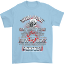 Photography Now Wait Photographer Funny Mens T-Shirt Cotton Gildan Light Blue