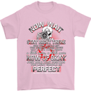 Photography Now Wait Photographer Funny Mens T-Shirt Cotton Gildan Light Pink