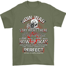 Photography Now Wait Photographer Funny Mens T-Shirt Cotton Gildan Military Green