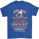 Photography Now Wait Photographer Funny Mens T-Shirt Cotton Gildan Royal Blue