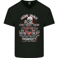 Photography Now Wait Photographer Funny Mens V-Neck Cotton T-Shirt Black