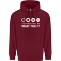 Photography What the F Stop Photographer Childrens Kids Hoodie Maroon