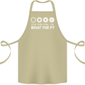 Photography What the F Stop Photographer Cotton Apron 100% Organic Khaki