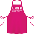 Photography What the F Stop Photographer Cotton Apron 100% Organic Pink