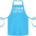 Photography What the F Stop Photographer Cotton Apron 100% Organic Turquoise