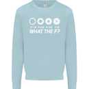 Photography What the F Stop Photographer Kids Sweatshirt Jumper Light Blue