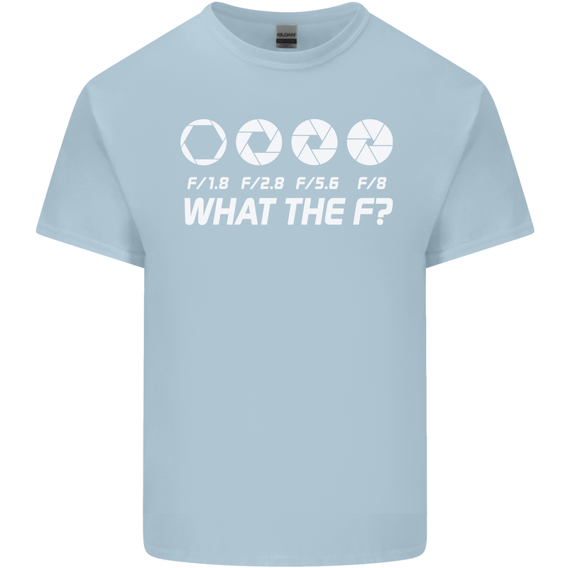 Photography What the F Stop Photographer Kids T-Shirt Childrens Light Blue