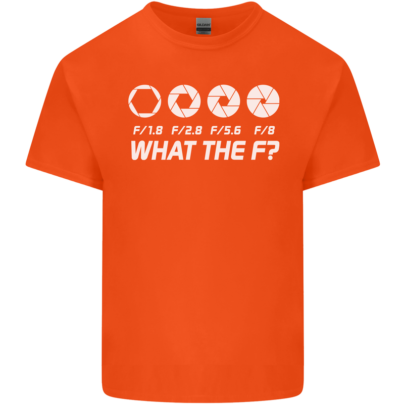Photography What the F Stop Photographer Kids T-Shirt Childrens Orange