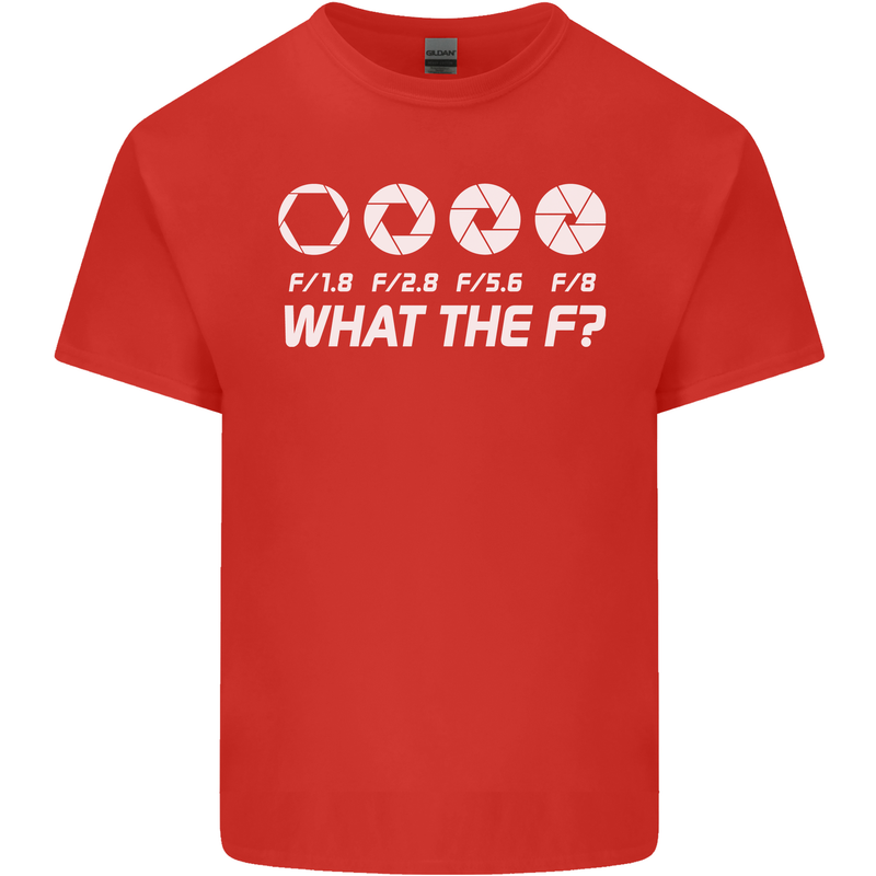 Photography What the F Stop Photographer Kids T-Shirt Childrens Red