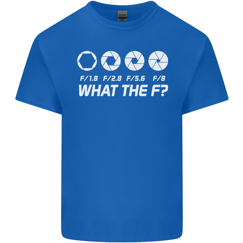 Photography What the F Stop Photographer Kids T-Shirt Childrens Royal Blue