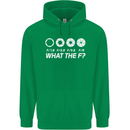 Photography What the F Stop Photographer Mens 80% Cotton Hoodie Irish Green