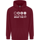 Photography What the F Stop Photographer Mens 80% Cotton Hoodie Maroon
