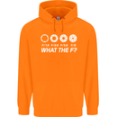 Photography What the F Stop Photographer Mens 80% Cotton Hoodie Orange