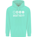 Photography What the F Stop Photographer Mens 80% Cotton Hoodie Peppermint