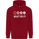 Photography What the F Stop Photographer Mens 80% Cotton Hoodie Red