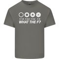 Photography What the F Stop Photographer Mens Cotton T-Shirt Tee Top Charcoal