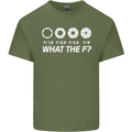 Photography What the F Stop Photographer Mens Cotton T-Shirt Tee Top Military Green