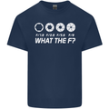 Photography What the F Stop Photographer Mens Cotton T-Shirt Tee Top Navy Blue