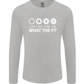 Photography What the F Stop Photographer Mens Long Sleeve T-Shirt Sports Grey