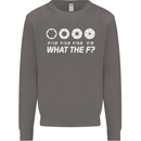 Photography What the F Stop Photographer Mens Sweatshirt Jumper Charcoal