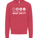 Photography What the F Stop Photographer Mens Sweatshirt Jumper Heliconia