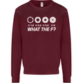 Photography What the F Stop Photographer Mens Sweatshirt Jumper Maroon