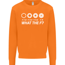 Photography What the F Stop Photographer Mens Sweatshirt Jumper Orange