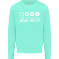 Photography What the F Stop Photographer Mens Sweatshirt Jumper Peppermint