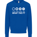 Photography What the F Stop Photographer Mens Sweatshirt Jumper Royal Blue